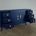 Большой Комод-буфет Elsa Dreams Blue с ящиками варинант исполнения - 1 | Loft Concept в Казани