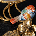 Чаша на ножке из стекла с бронзовыми элементами Bronze Branch варинант исполнения - 2 | Loft Concept в Казани