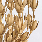 Люстра золотого цвета из множества металлических лепестков в форме тюльпанов Hinkley варинант исполнения - 7 | Loft Concept в Казани