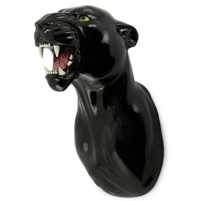 Аксессуар на стену Пантера Abhika LEOPARD HEAD HANGING Черный в Казани | Loft Concept 