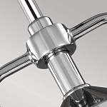 Подвесной светильник цвета хром с рифленым стеклянным цилиндрическим плафоном в современном стиле Feiss варинант исполнения - 4 | Loft Concept в Казани