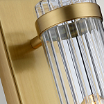 Бра вертикальное с рифленым стеклянным плафоном и прямоугольным основанием Quintiesse варинант исполнения - 4 | Loft Concept в Казани