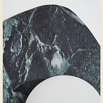 Бра с каменным основанием и плафоном из стекла Amazon Green Shaw Marble Lighting варинант исполнения - 1 | Loft Concept в Казани