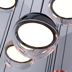 Люстра каскадная с черным круглым основанием 27 подвесов Celestial Waltz варинант исполнения - 4 | Loft Concept в Казани