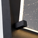 Настенный фонарь уличный прямоугольный черного цвета со стеклом с пузырьками Eurofase варинант исполнения - 3 | Loft Concept в Казани