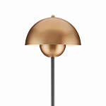 Торшер с куполообразным абажуром на чёрном мраморном основании Riverside Floor Lamp варинант исполнения - 1 | Loft Concept в Казани