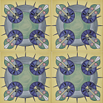 Плитка дизайнерская с узором Экипаж варинант исполнения - 2 | Loft Concept в Казани