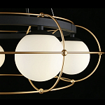 Люстра подвесная круглая с белыми плафонами Martin варинант исполнения - 4 | Loft Concept в Казани