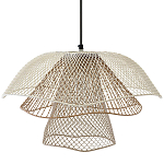 Подвесной светильник Beige Gold Mesh Lampshade Hanging Lamp варинант исполнения - 1 | Loft Concept в Казани