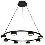Люстра подвесная круглая черная Black Light Fixtures варинант исполнения - 1 | Loft Concept в Казани