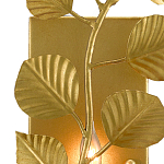 Бра золотого цвета с декором в виде ветки эвкалипта Eucalyptus Branches варинант исполнения - 1 | Loft Concept в Казани