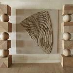 Декор настенный в Эко стиле рафия Malibu wall panel варинант исполнения - 2 | Loft Concept в Казани