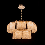 Люстра двухъярусная с текстурными овальными абажурами Splendor Palace Style варинант исполнения - 1 | Loft Concept в Казани