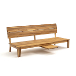 Садовый диван-трансофрмер Kate серый варинант исполнения - 2 | Loft Concept в Казани