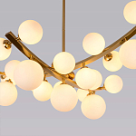 Люстра подвесная фигурная с белыми лампами в форме шара Felicitat варинант исполнения - 2 | Loft Concept в Казани