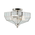 Потолочный светильник шестигранной формы с прозрачными стеклянным плафоном Elstead Lighting варинант исполнения - 5 | Loft Concept в Казани