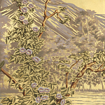 Обои ручная роспись Le Brésil Amarelo Deep Rich Gold варинант исполнения - 2 | Loft Concept в Казани