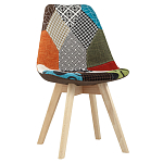 Стул с обивкой в стиле пэчворк Arvika варинант исполнения - 1 | Loft Concept в Казани