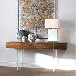 Консоль прямоугольная с выдвижным ящиком на прозрачных ножках Hitchcock варинант исполнения - 1 | Loft Concept в Казани