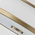 Потолочный светильник с белым матовым абажуром в металлическом каркасе Feiss варинант исполнения - 4 | Loft Concept в Казани