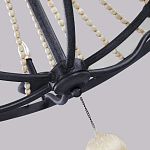 Люстра с 6-ю лампами и кремовыми деревянными бусинами Feiss варинант исполнения - 4 | Loft Concept в Казани