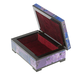 Шкатулка из натурального камня лазурит и чароит Stone Casket варинант исполнения - 3 | Loft Concept в Казани