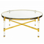 Кофейный столик со столешницей из стекла Crossy варинант исполнения - 1 | Loft Concept в Казани