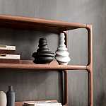 Стеллаж в гостиную для книг Moon Walnut Furniture варинант исполнения - 6 | Loft Concept в Казани