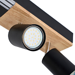 Потолочный светильник черный GAVIN WOOD варинант исполнения - 2 | Loft Concept в Казани