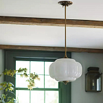 Подвесной светильник с абажуром из молочного стекла Vintage Charm варинант исполнения - 3 | Loft Concept в Казани