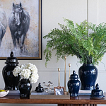 Ваза с крышкой однотонная Высота 31 см Chinoiserie Ceramics варинант исполнения - 3 | Loft Concept в Казани