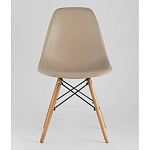 Пластиковый стул на ножках из массива бука Eames Beige варинант исполнения - 4 | Loft Concept в Казани