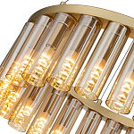 Люстра со стеклянными цилиндрическими плафонами Luminous Cylinders Amber Round варинант исполнения - 5 | Loft Concept в Казани