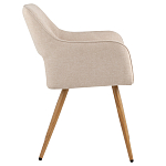 Стул в рогожке бежевого цвета NEASAN STOOL варинант исполнения - 5 | Loft Concept в Казани