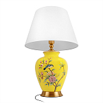 Настольная лампа желтая с изображением птиц Slip Away варинант исполнения - 9 | Loft Concept в Казани