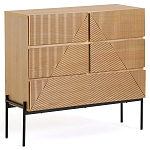 Комод с геометрическим рисунком на ящиках Anders Light Wood варинант исполнения - 1 | Loft Concept в Казани