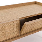 ТВ-тумба с плетеным декором Buckley Wicker TV Stand варинант исполнения - 4 | Loft Concept в Казани