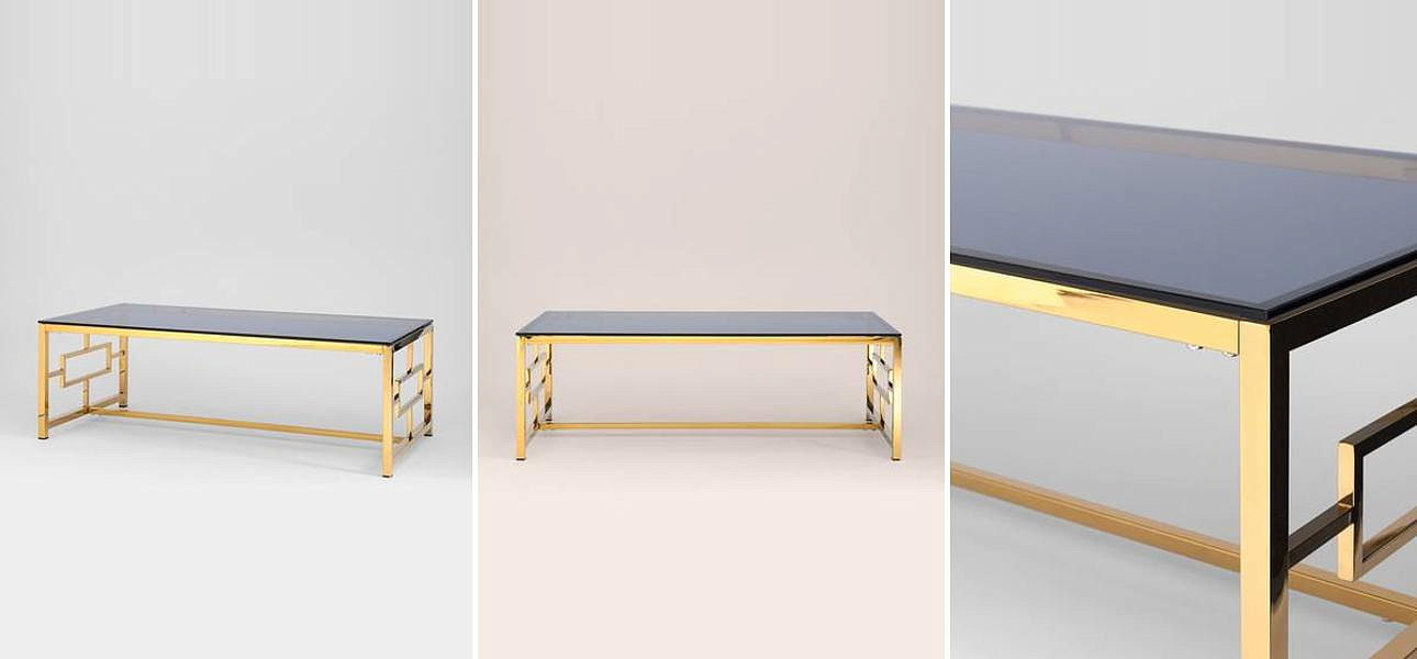 Столик кофейный Milan Tables Gold Столик кофейный Milan Tables Gold - Loft-Concept в Казани