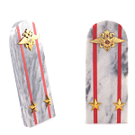 Сувенир Погон МВД из натурального камня мрамор Souvenir Epaulets варинант исполнения - 6 | Loft Concept в Казани