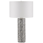 Настольная лампа с узором вдоль колоннообразного основания Scenic Surface варинант исполнения - 3 | Loft Concept в Казани