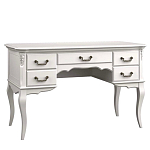 Стол рабочий белый из массива бука с 5-ю ящиками White Provence варинант исполнения - 1 | Loft Concept в Казани