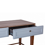 Стол письменный из массива бука с 2-мя ящиками серый Wenge Light варинант исполнения - 4 | Loft Concept в Казани