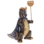 Подсвечник в виде дракона Dragon candlestick Gold Blue варинант исполнения - 1 | Loft Concept в Казани