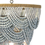 Многоярусная люстра украшенная круглыми бусами Gradient Grey Chandelier варинант исполнения - 2 | Loft Concept в Казани