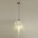 Подвесной светильник с плафоном в форме капли Crystal Transparent Drop варинант исполнения - 4 | Loft Concept в Казани