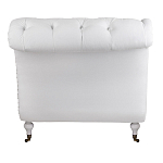 Кушетка белая с мягкой обивкой из велюра Michael Couch варинант исполнения - 3 | Loft Concept в Казани