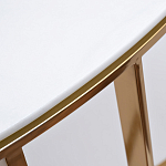 Консоль приставная полукруглая на основании золотого цвета Interior Accent варинант исполнения - 2 | Loft Concept в Казани