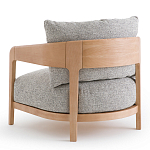 Кресло с каркасом из массива ясеня Deniaud Ash Grey Armchair варинант исполнения - 3 | Loft Concept в Казани