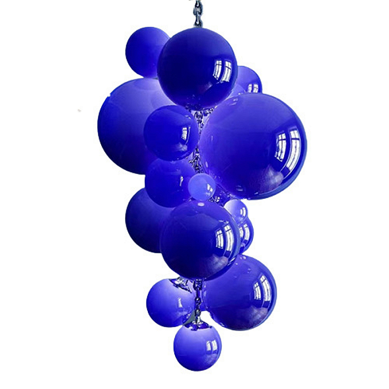 Люстра Grape Balls Синее стекло Сапфирово-синий Люстра Grape Balls Синее стекло Сапфирово-синий в Казани | Loft Concept