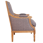 Кресло William Classical Armchair grey flax варинант исполнения - 1 | Loft Concept в Казани